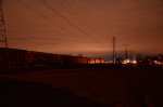 Autoracks and Intermodal train at Oakwood yard